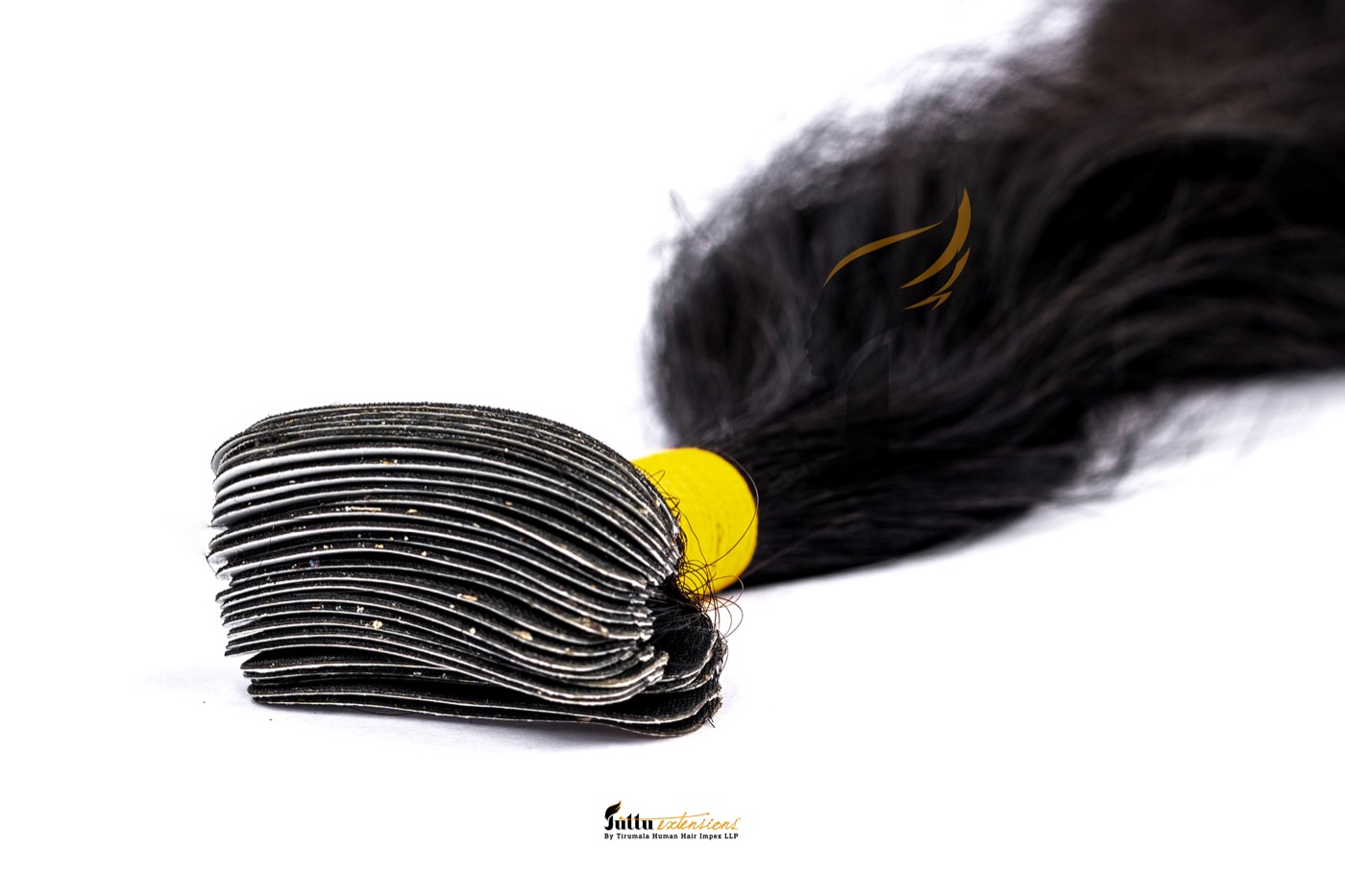 Juttu Extensions tape extensions — single-donor virgin Remy