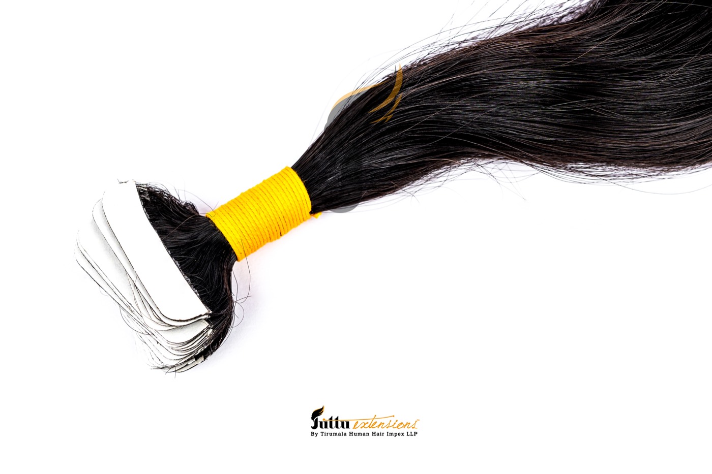 Juttu Extensions tape extensions — single-donor virgin Remy